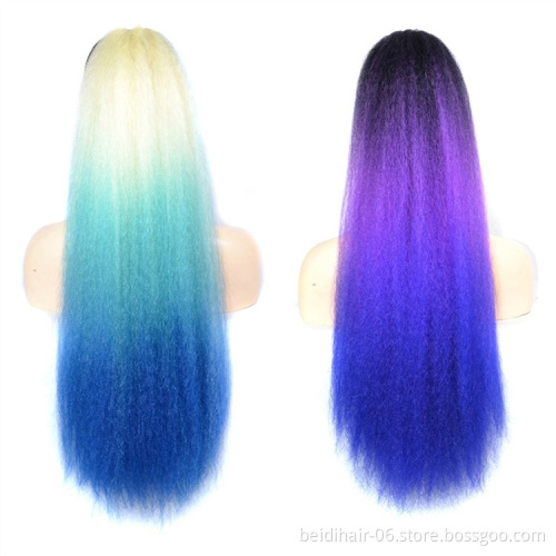 Synthetic Hair Ponytails Extension Afro Yaki Drawstring Curly Hair Ponytail Natural Hair
